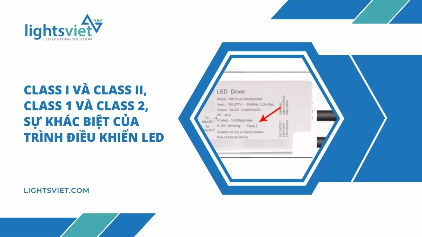 Class I và Class II, Class 1 và Class 2, Sự khác biệt của Trình điều khiển LED