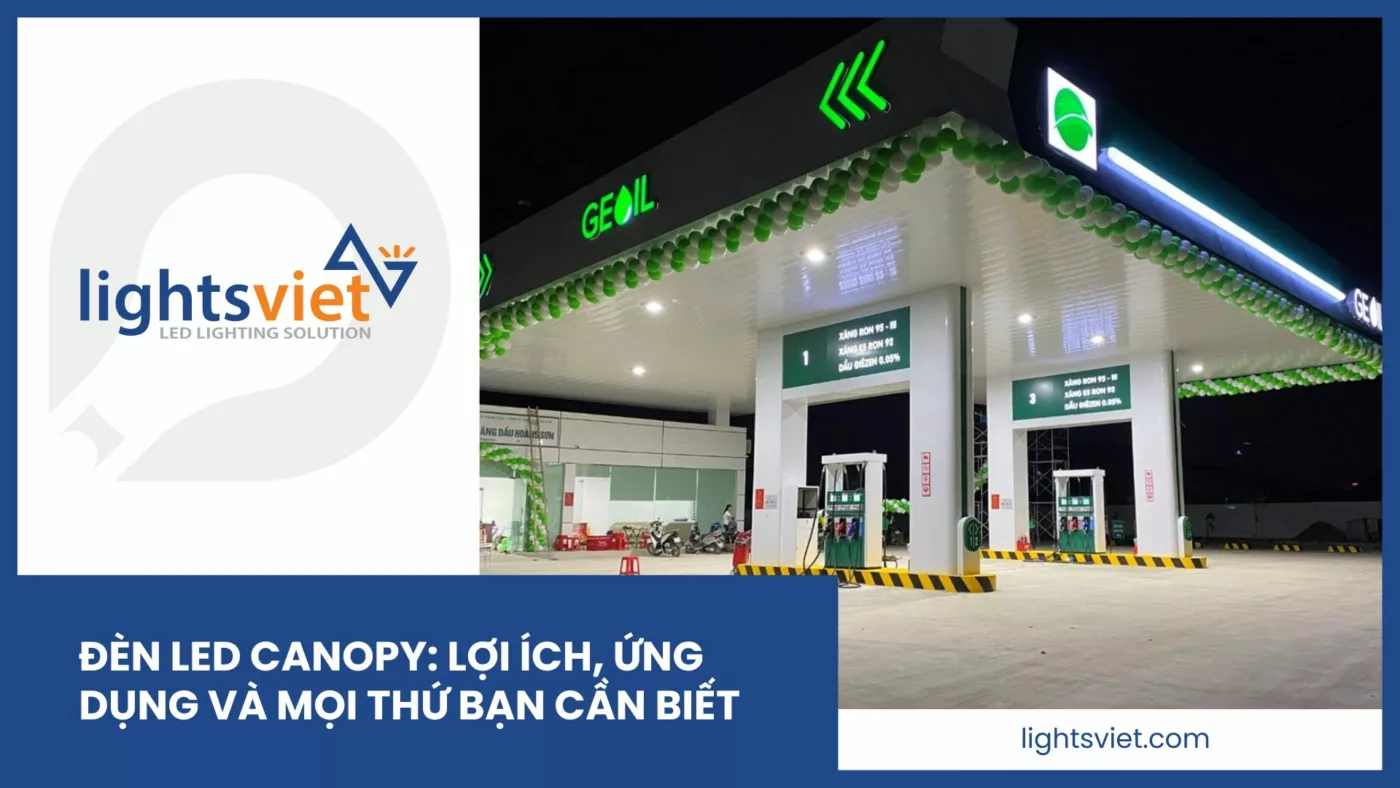 Đèn LED Canopy: Lợi ích, Ứng dụng và Mọi thứ bạn cần biết